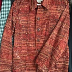 Vintage Christopher & Banks Textured Red Jacket